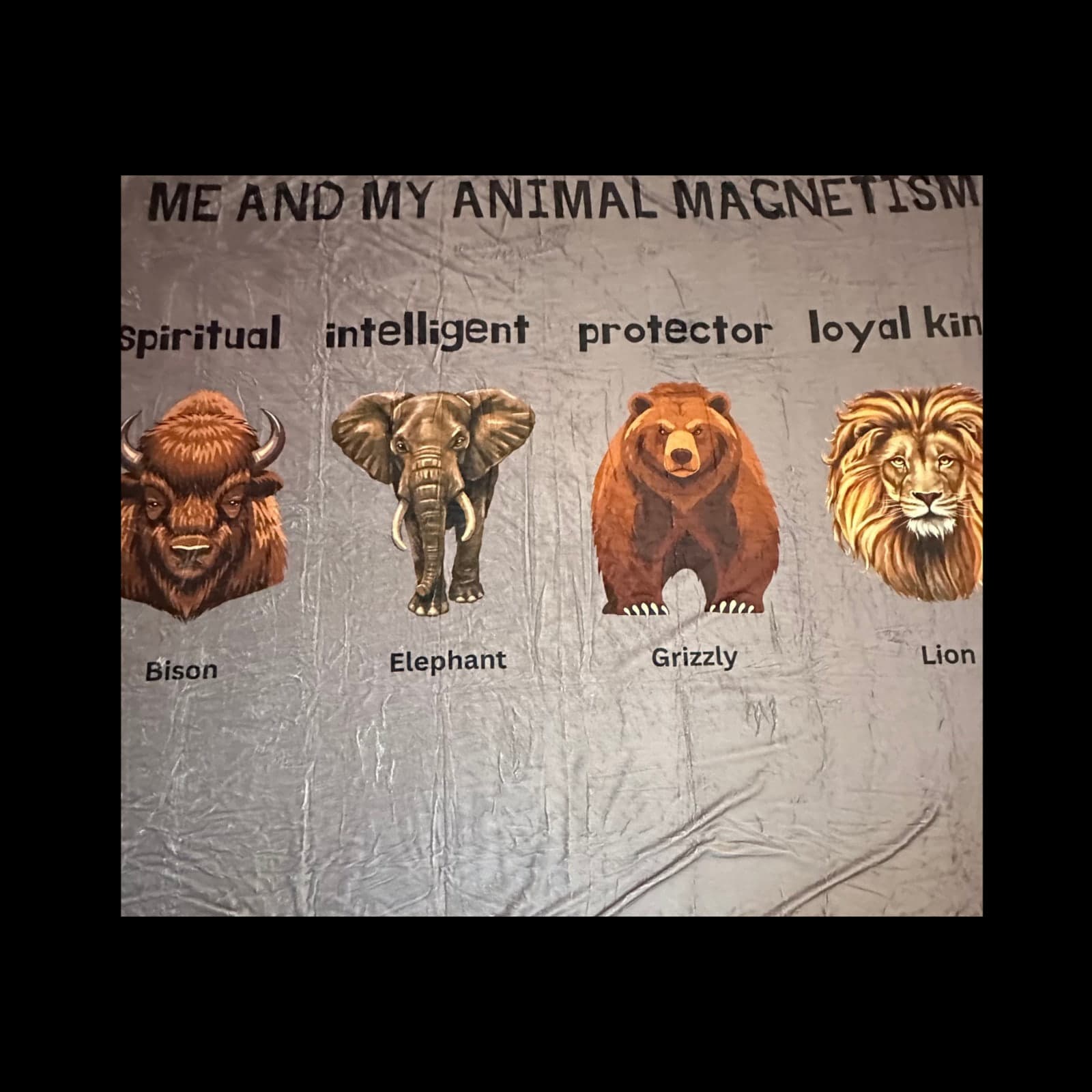 Male Animal Magnetism Blanket - Queen Size Throw